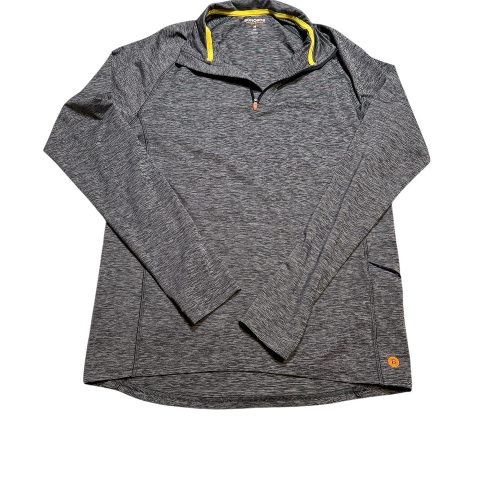 👟 Bonobos Good Sport Gray‎ 1/4 Zip Pullover Men’s Medium Slim Fit 🏋️‍♂️